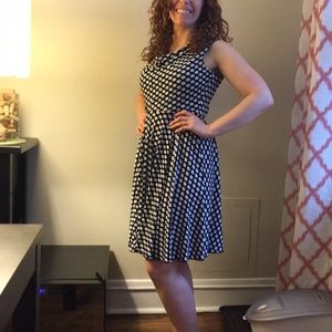 Flouncy polka dot dress
